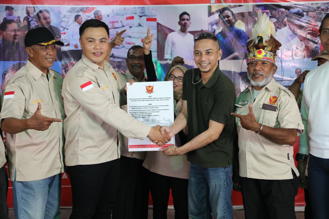 Relawan RGP 08 Resmi Deklarasi Dukung Prabowo di Pilpres 2024
